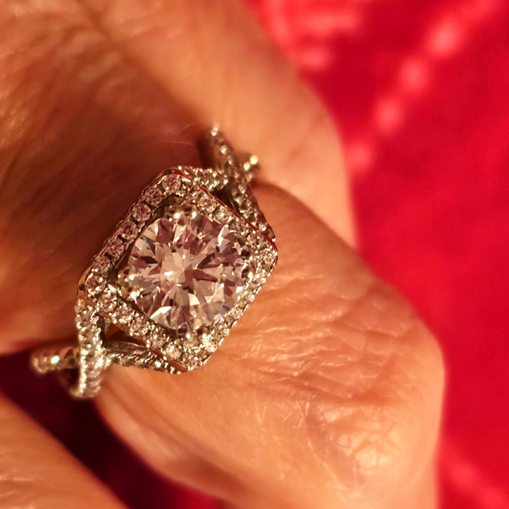 Beautiful CZ Sterling engagement ring